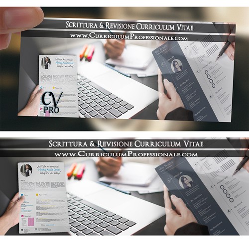 CV design with the title 'FaceBook Cover'