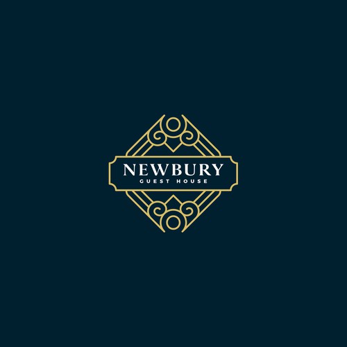 Boho logo with the title 'Logo design for Newbury Guest House'