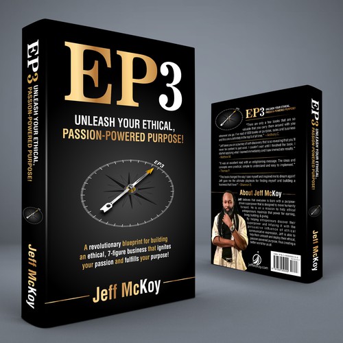 Business book cover with the title 'EP3 - Unleash Your Ethical, Passion-Powered Purpose'