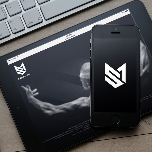 One logo with the title 'We need a powerful logo for our new gym apparel brand'