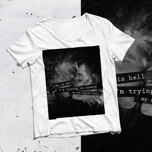 Abstract t-shirt with the title 'Digital Painting for TShirt Design'