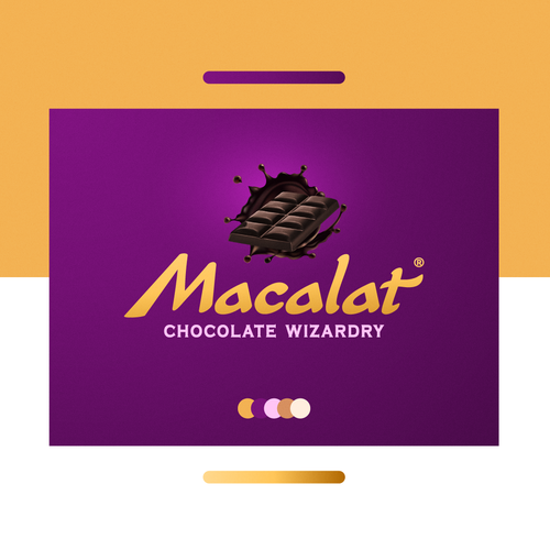 Chocolate logo with the title 'Macalat - Chocolate Wizardry'