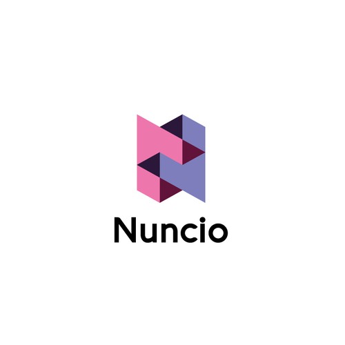 Alphabet design with the title 'Nuncio'
