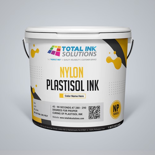 Bucket design with the title 'WINNER - Total Ink Label '