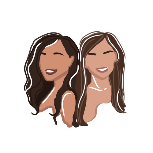 Beauty illustration with the title 'Fun Illustration for Australian Skincare Brand'