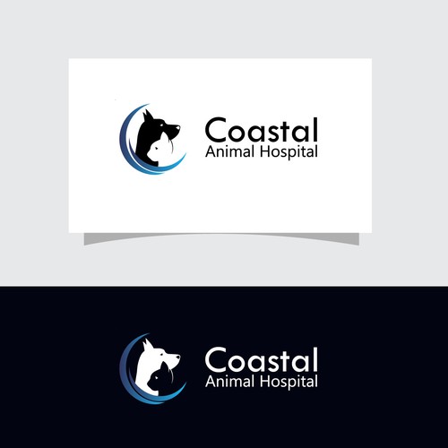 Animal hospital logo with the title 'Animal hospital Logo'