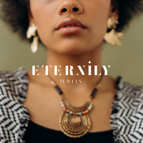 Watermark design with the title 'Luxury and confident logo for jewelry brand'