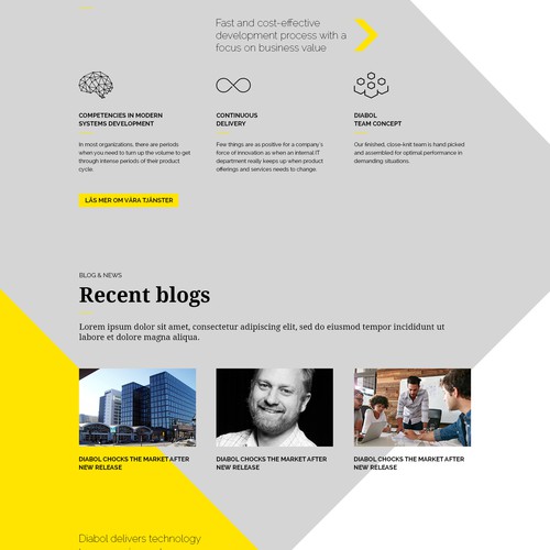 Scandinavian design with the title 'Swedish consulting company in need of a creative web design that inspires the viewers!'