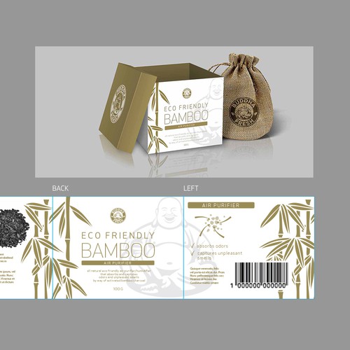 Eco-friendly packaging with the title 'ECO FRIENDLY BAMBOO'