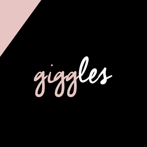 White and pink design with the title 'Pink Giggles'