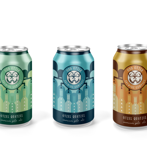 Beer can design with the title 'Modern beer can design'