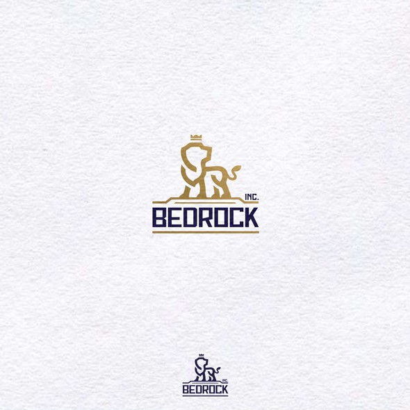 Royal blue logo with the title 'Modern and luxury logo.'