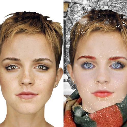 App illustration with the title 'Creative virtual sticker designs for selfie photo/video apps'