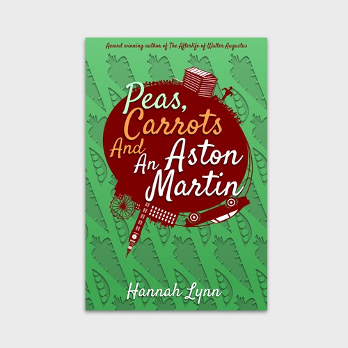 Humorous book cover with the title 'Cover Design For A Bestselling Book Series'