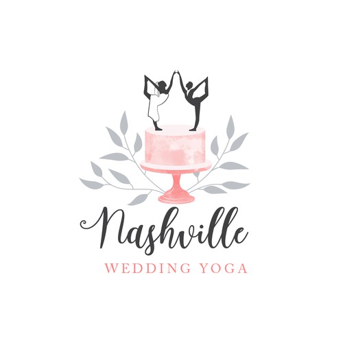 Script logo with the title 'Nashville Wedding Yoga'