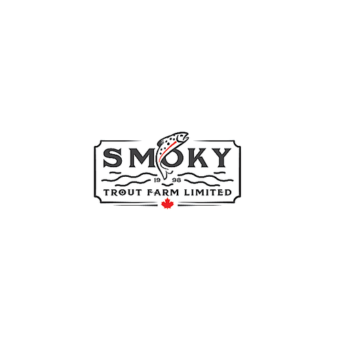 Professional brand with the title 'Smoky Trout Fish'