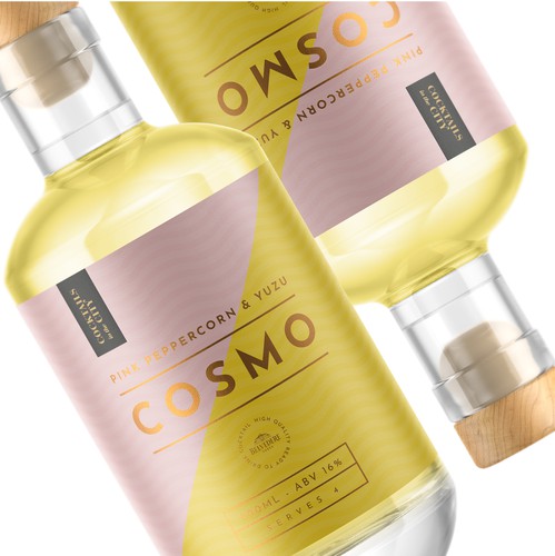 Cocktail design with the title 'COSMO'