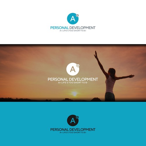 White brand with the title 'Design a logo to inspire and get clients'