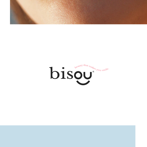 Makeup logo with the title 'bisou'