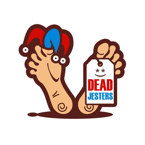 Humorous design with the title 'Dead Jesters Logo Illustration'