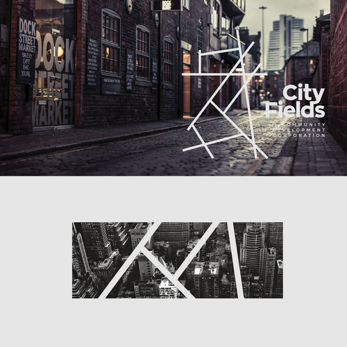 Construction brand with the title 'City Fields'