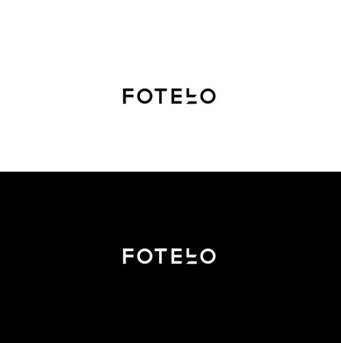 Black and white brand with the title 'Create a modern and elegant identity for a design furnitures reseller'