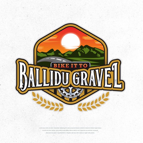 Bike logo with the title 'Logo Design for a Gravel Event in West Australia'