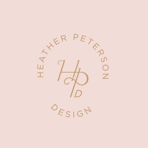 Chic logo with the title 'Heather Peterson Design'