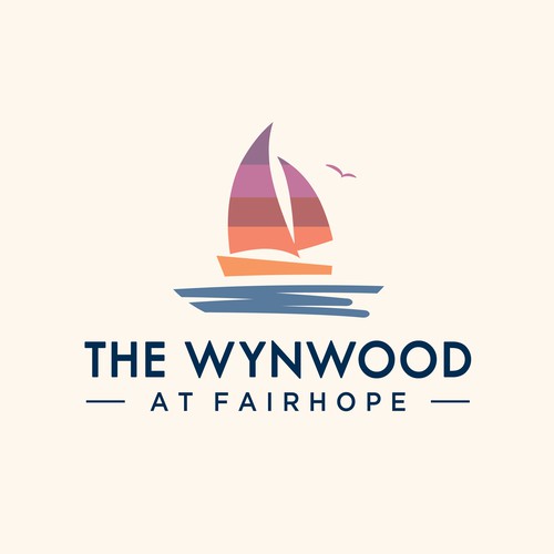 Yacht logo with the title 'Logo for a high-end coastal property development'
