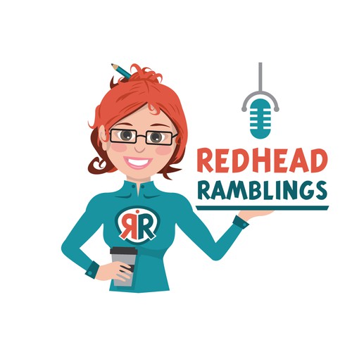 Podcast cover artwork with the title 'Redhead Ramblings'