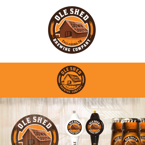 Craft logo with the title 'Ole Shed Brewing Company needs a logo!!!'