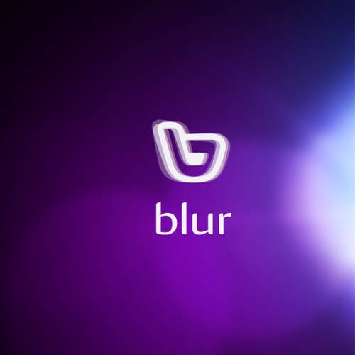 Mobile brand with the title 'Logo design for blur'