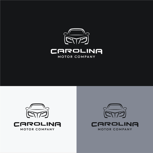 Motor logo with the title 'Luxurious logo concept for Carolina Motor Company'