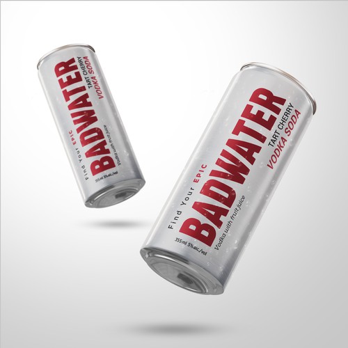 Alcohol label with the title 'Badwater '