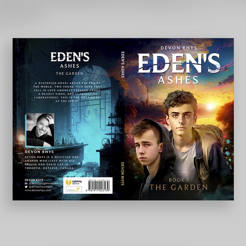 3D book cover with the title 'Eden's Ashes'