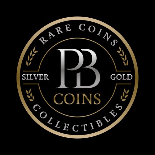 Coin design with the title 'PB Coins - Rare coins'