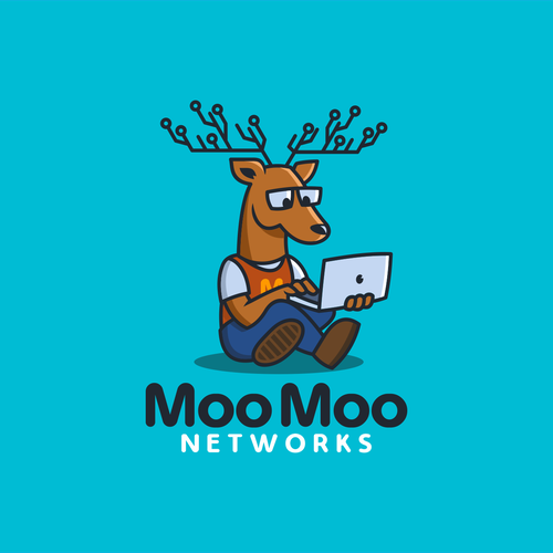 Notebook design with the title 'MooMoo Network'
