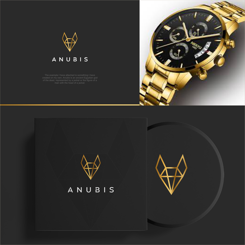 Luxury Gold Watches Logo Design Template. Suitable for watch