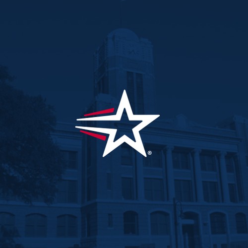 Railway design with the title 'Logo for Cleburne city of texas.'