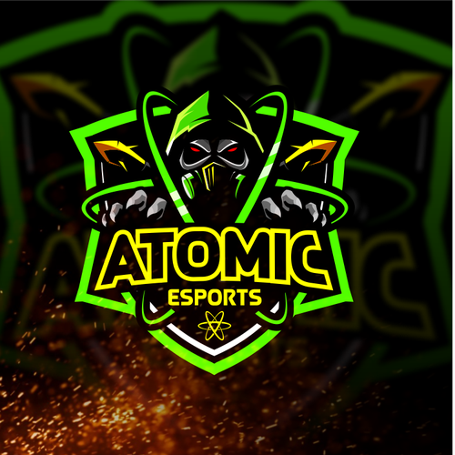 Atomic design with the title 'Esports Logo'