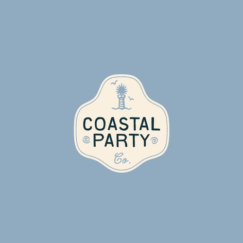 Coastal design with the title 'Coastal Party'