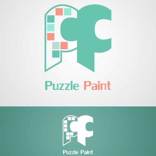 Puzzle logo with the title 'Puzzle Paint'