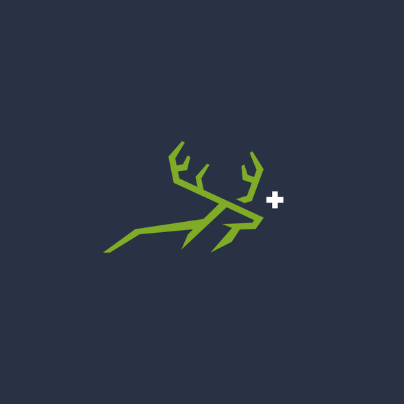 Deer hunting logo with the title 'BuckPLUS+'