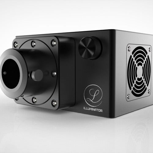 Rendering design with the title 'Illuminator for museums'