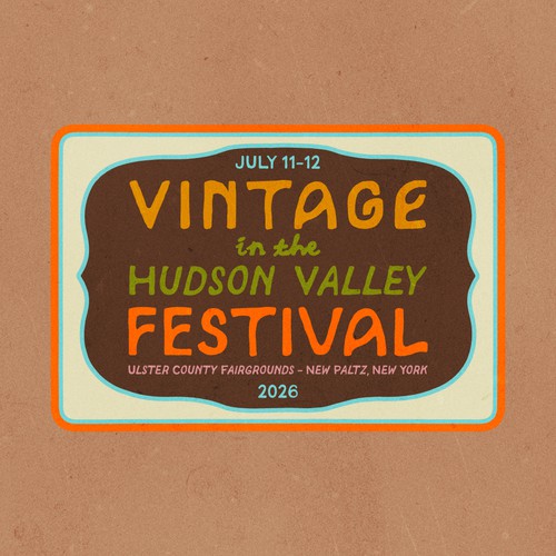 Logo with the title 'Logo Concept for Vintage in the Hudson Valley Festival'
