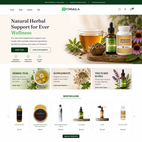 Wellness website with the title 'ENGAGING web redesign for maximum sales'