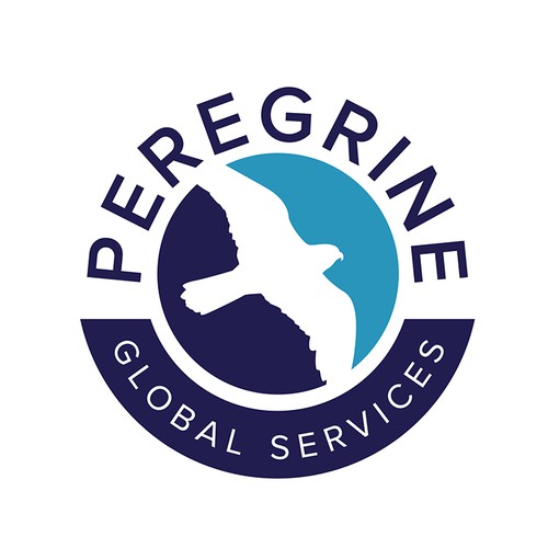 Light blue logo with the title 'Peregrine Global Services'