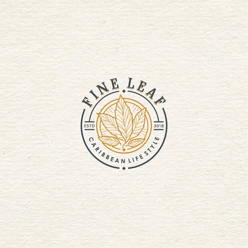 Round logo with the title 'stylish and fashionable hemp derivative logo'