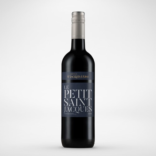 Eye-catching label with the title 'Eye catching & elegant wine label'
