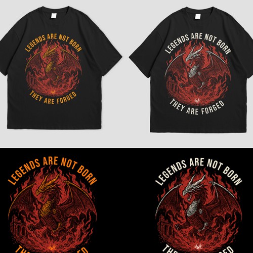 Dragon t-shirt with the title 'Dragon legends'